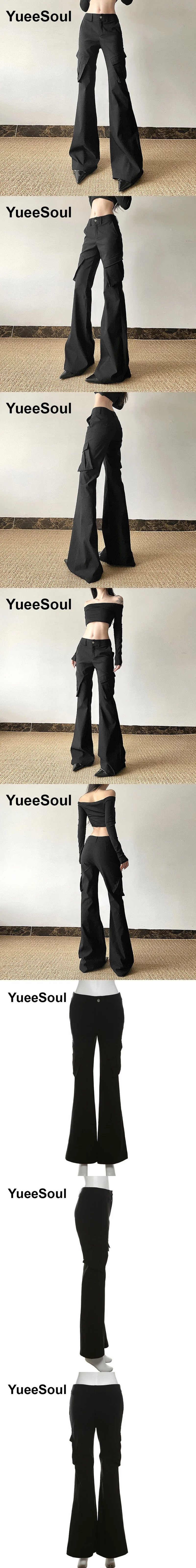 Gothic Emo Alt Women Pants Techwear Hippie Baggy Trousers Mom Goth Punk Black Cargo Pants Cyber Y2k Pants Academic Dark Clothes