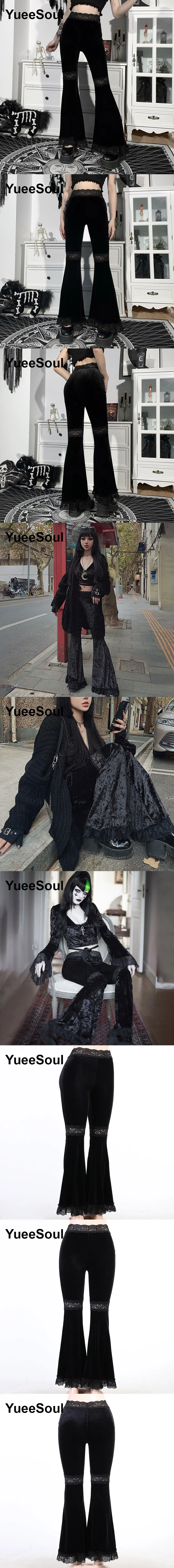 Gothic Emo Alt Women Pants Techwear Hippie Baggy Trousers Mom Goth Punk Black Cargo Pants Cyber Y2k Pants Academic Dark Clothes