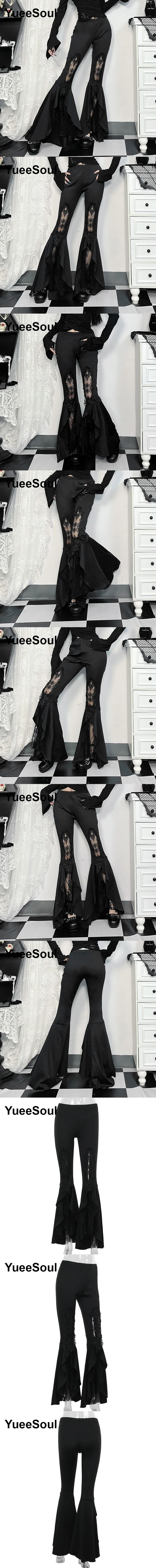 Gothic Emo Alt Women Pants Techwear Hippie Baggy Trousers Mom Goth Punk Black Cargo Pants Cyber Y2k Pants Academic Dark Clothes