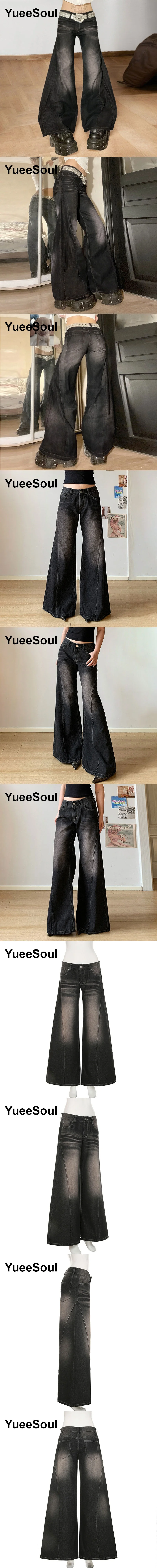 Gothic Emo Alt Women Pants Techwear Hippie Baggy Trousers Mom Goth Punk Black Cargo Pants Cyber Y2k Pants Academic Dark Clothes