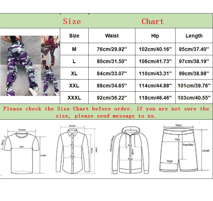 Camouflage Workwear Cargo Pants Women Versatile High Waist Multi-Pockets Sweatpants Fashion Outdoor Hiking Casual Harem Trousers