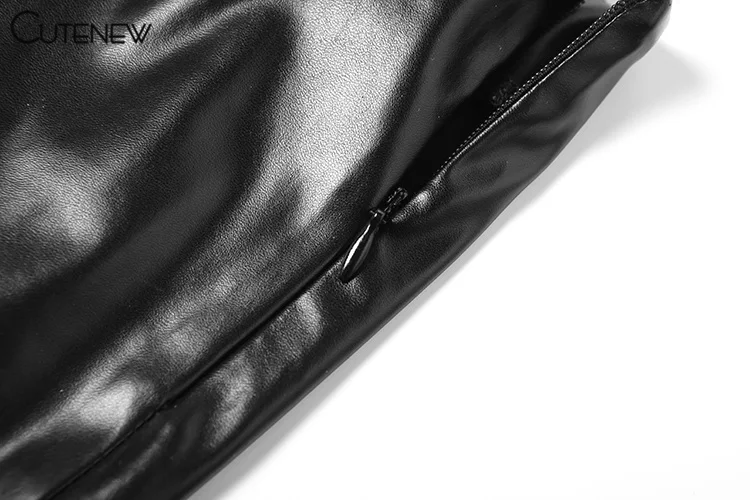 Cutenew Pu Leather Casual Pants Women 2024 New Mesh Patchwork High Waist Concise Flare Trousers Female Sporty All-matched Bottom