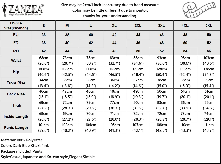 2025 ZANZEA Vintage High Waisted Office Pantalons Fashion Solid Pleating Pants Women Wide Leg Formal Trouser Casual Pockets Pant