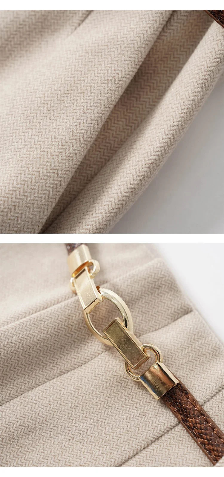 Wool Pants Women 20234New Fashion Office Ladies High Waist Wide Leg Pants Casual Loose Solid Straight Full Length Pants