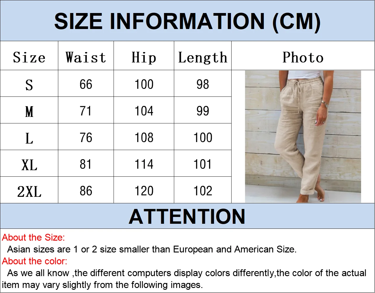 Summer Cotton Linen Pants Women 2026 High Waist Elastic Casual Trousers Streetwear Female Bottoms Drawstring Loose Pencil Pants