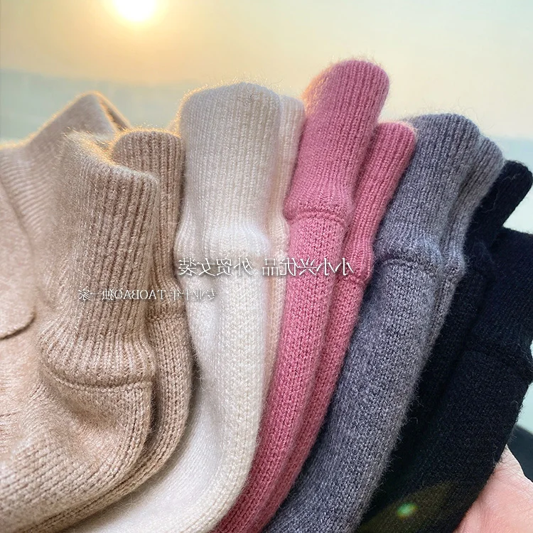 2023 New Spring and Autumn Loose Straight Wide-Leg Pants Casual White Knitted Fabric Baggy Pants Women's
