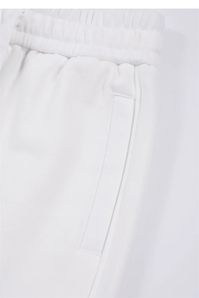 Streetwear Women Cotton Straight Pants High Waist Drawstring Sweatpants Loose Casual Trousers Female Autumn Winter Sport Pants