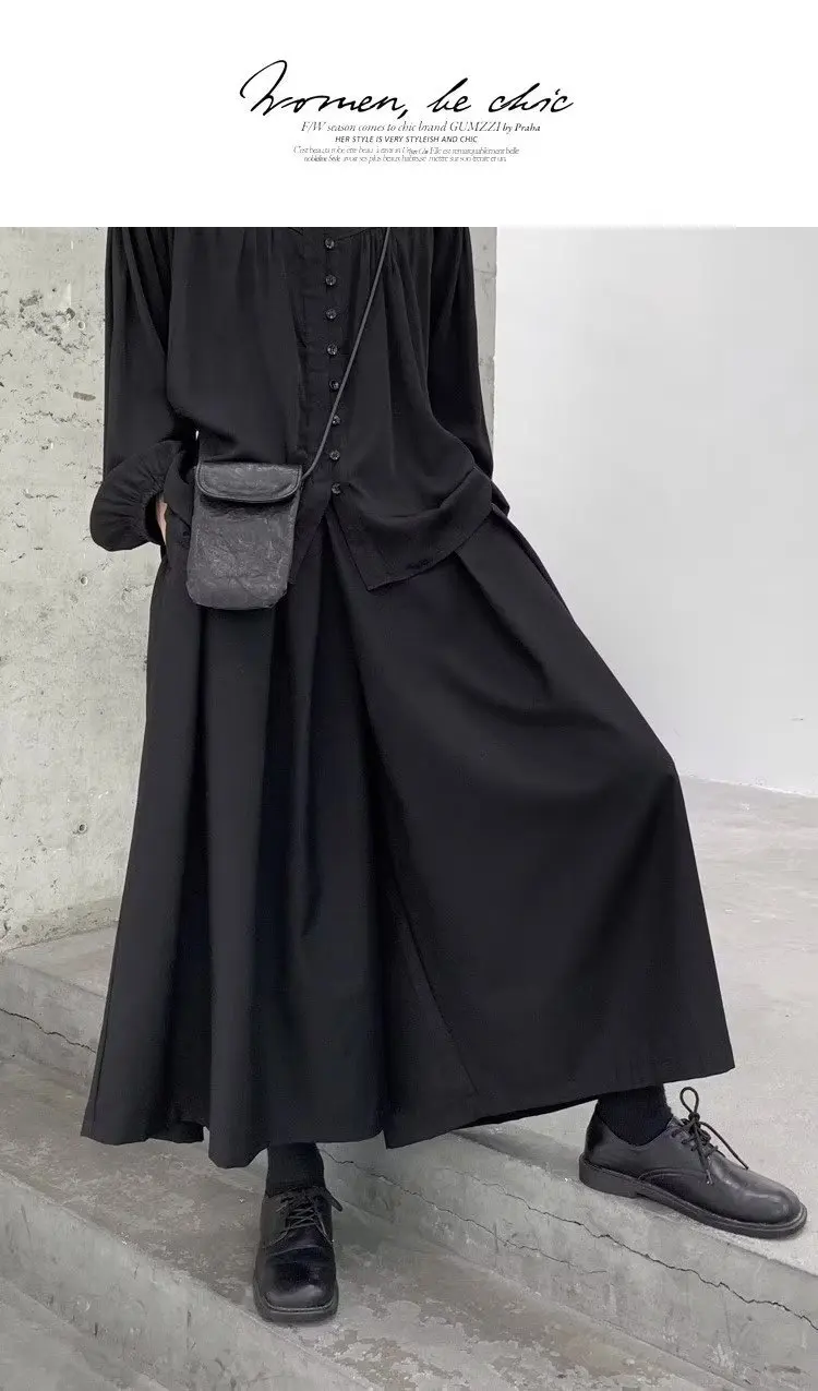 Fashion Y2k Pants for Women Black Color Wide Legged Japanese Harajuku Women's Pants Punk Gothic Streetwear joggers Trousers