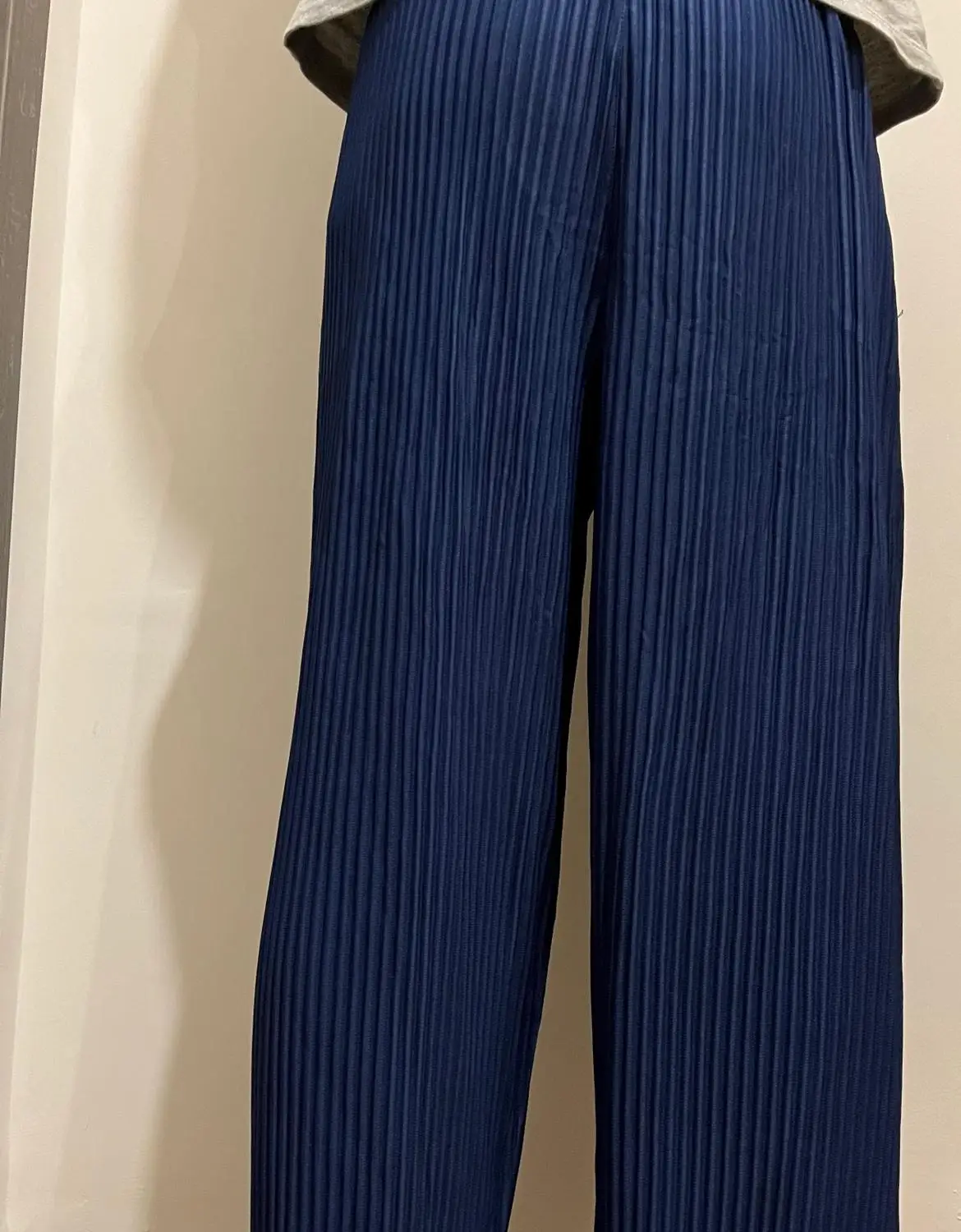 Pleats Original Pleated Pants Men's 2024 Summer Casual Drape Tapered Nine-minute Pants Drawstring Radish Small Leg Casual Pants