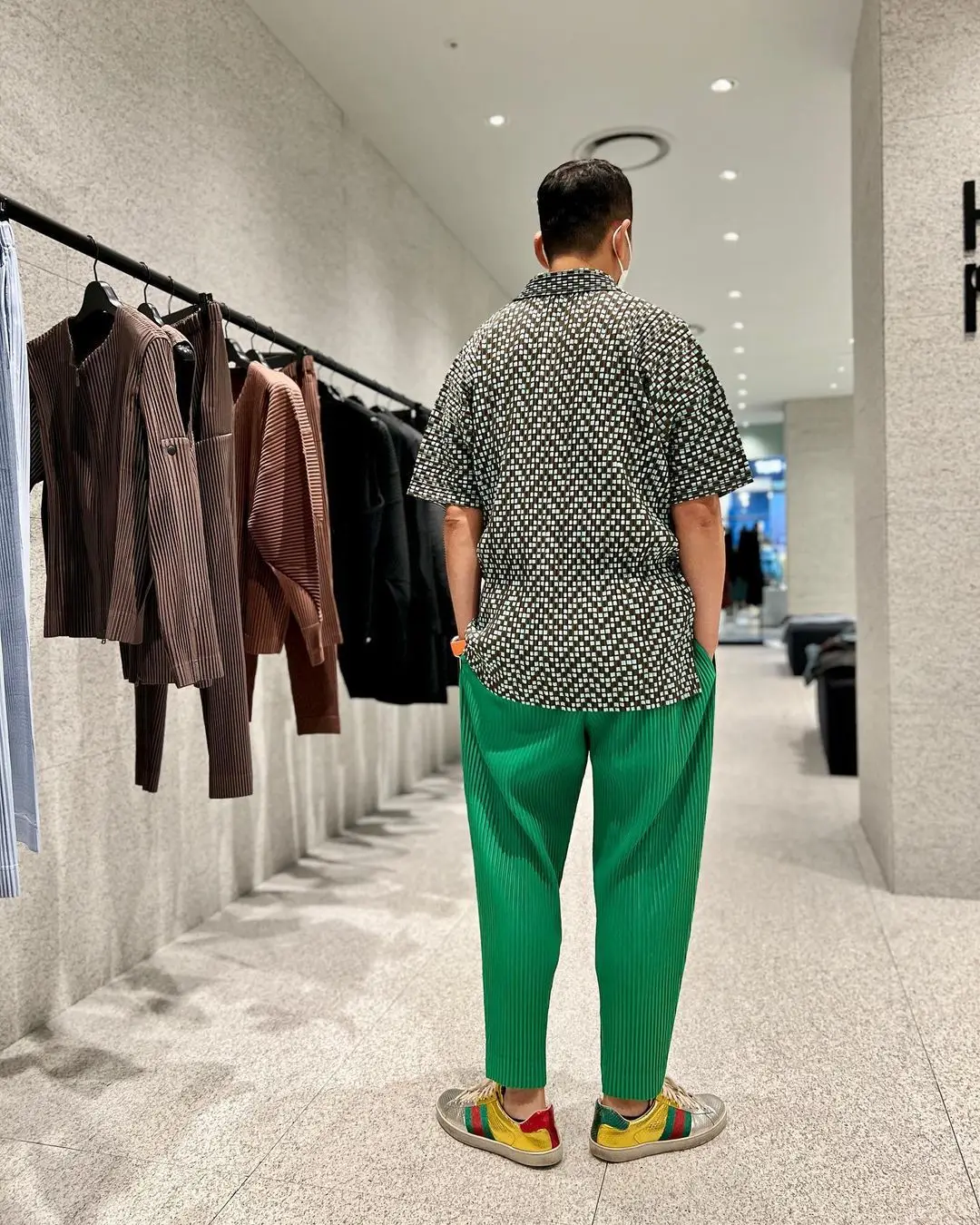 Pleats Original Pleated Pants Men's 2024 Summer Casual Drape Tapered Nine-minute Pants Drawstring Radish Small Leg Casual Pants