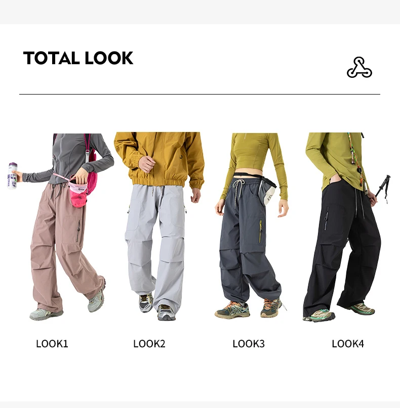 CHRLCK Women Waterproof Hiking Pants Autumn Mountaineering Cargo Pants Breathable Fishing Camping Cycling Trekking Trousers