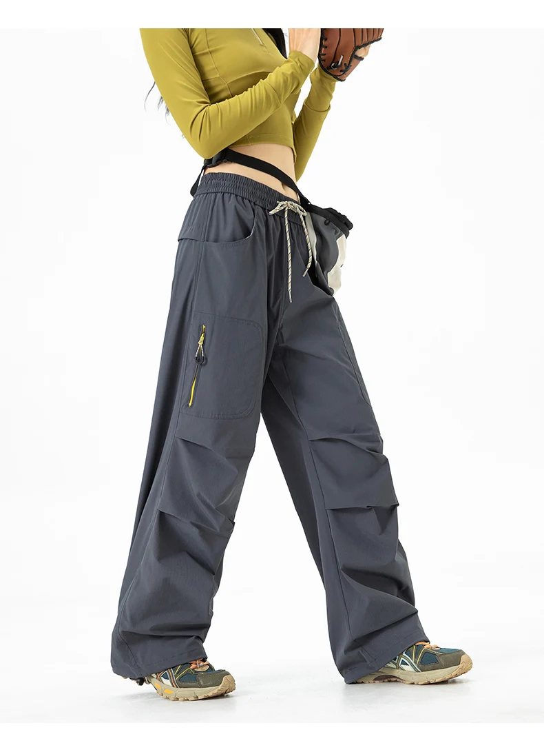 CHRLCK Women Waterproof Hiking Pants Autumn Mountaineering Cargo Pants Breathable Fishing Camping Cycling Trekking Trousers