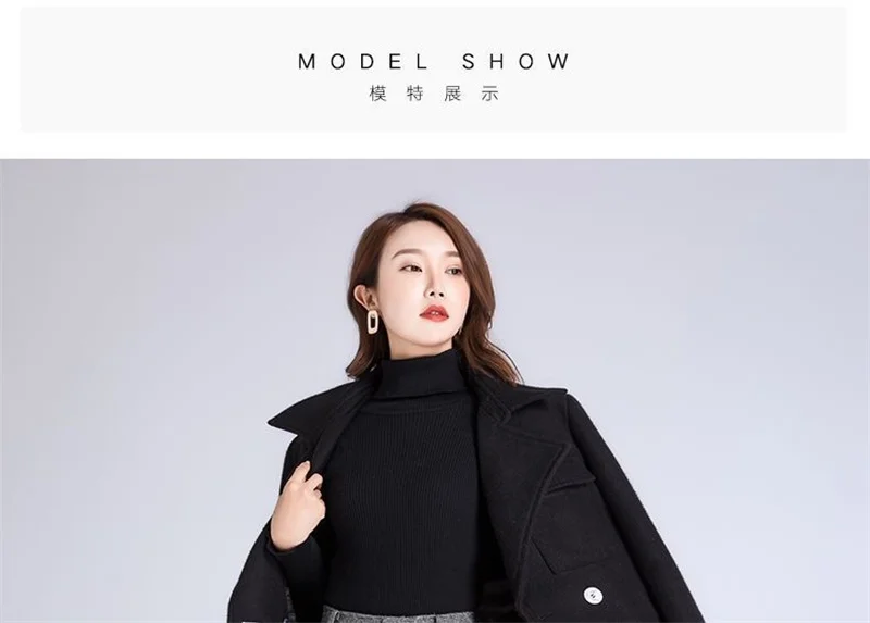 Women's Woolen Wide Leg Pants Autumn Winter Thicken High Waist Casual Straight Pants High End Office Lady Elegant Wool Trousers