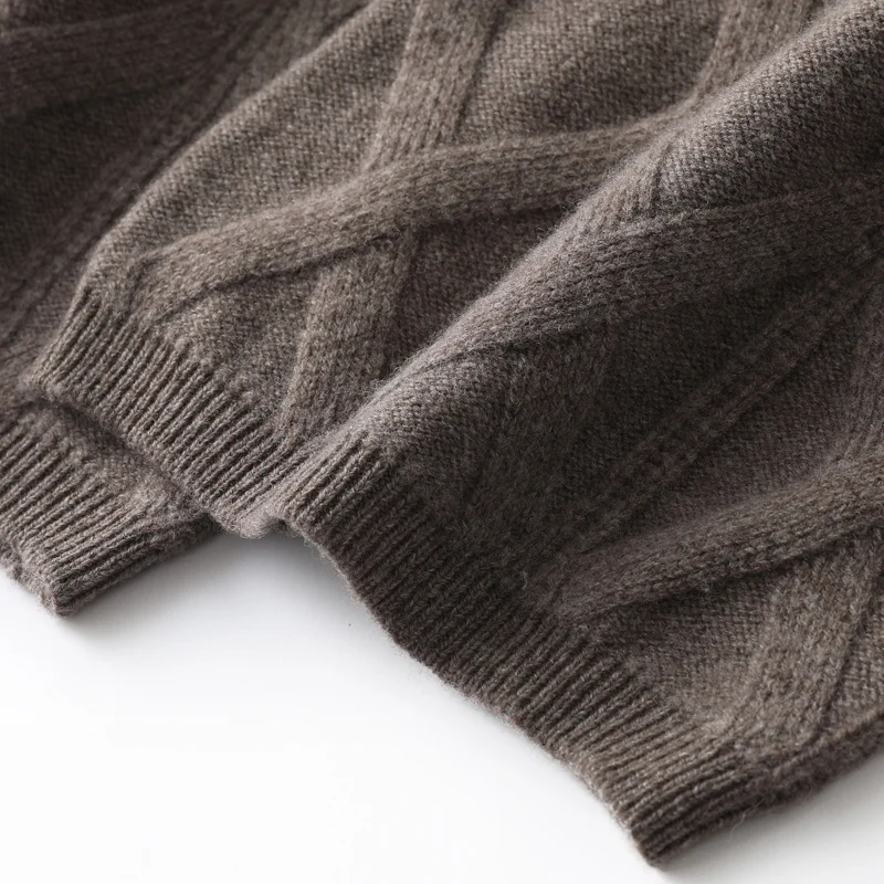 Office Lady Women Wool Pants Autumn Winter Thick Cashmere Wide Leg Trousers 100% Merino Wool Knitted Grace Retro Jacquard Pants