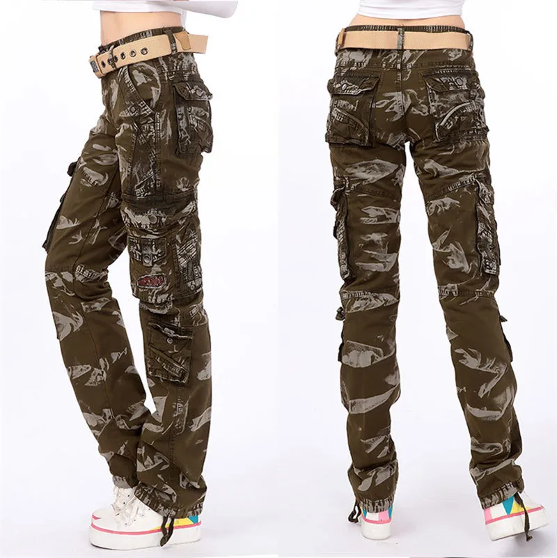 Cotton Pantalon Femmes 2026 Men Women Workout Military Multi-Pocket Baggy Cargo Pants Loose Straight trousers Hip Hop Pants 3362