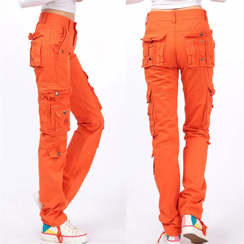 Cotton Pantalon Femmes 2026 Men Women Workout Military Multi-Pocket Baggy Cargo Pants Loose Straight trousers Hip Hop Pants 3362