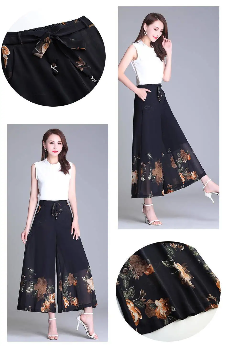 Black 10 Style Can Choose Women Pants Waist Strap Female Trousers Vetement Femme 2023 Wide Leg Pant Korean Fashion Harajuku