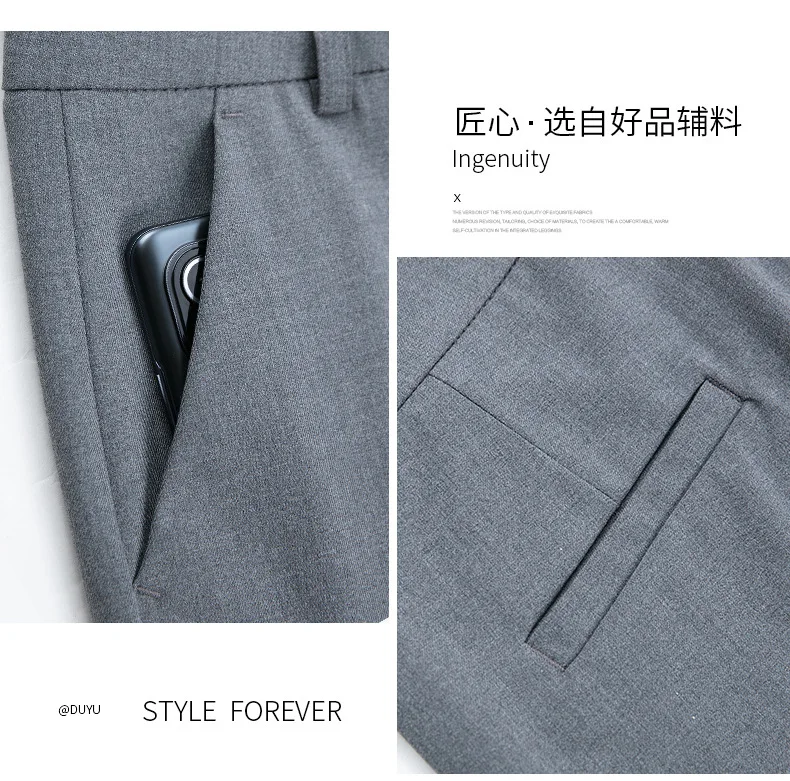 2026 New Women's Khaki Trousers, Autumn High Waisted Straight Suit Pants Loose Dress Pants Black Grey Slacks Women Pantalones