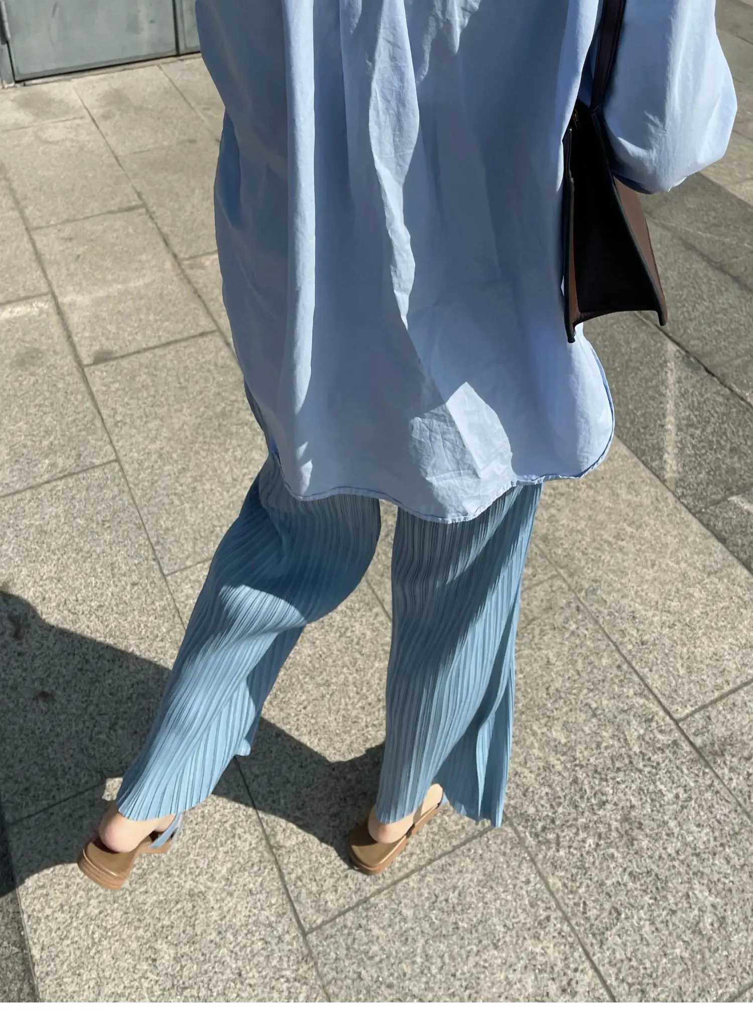 YUDX Pleated Women's Straight Pants Pleated Wide Leg Pants High Waist Draped Casual Pants 2024 Summer New