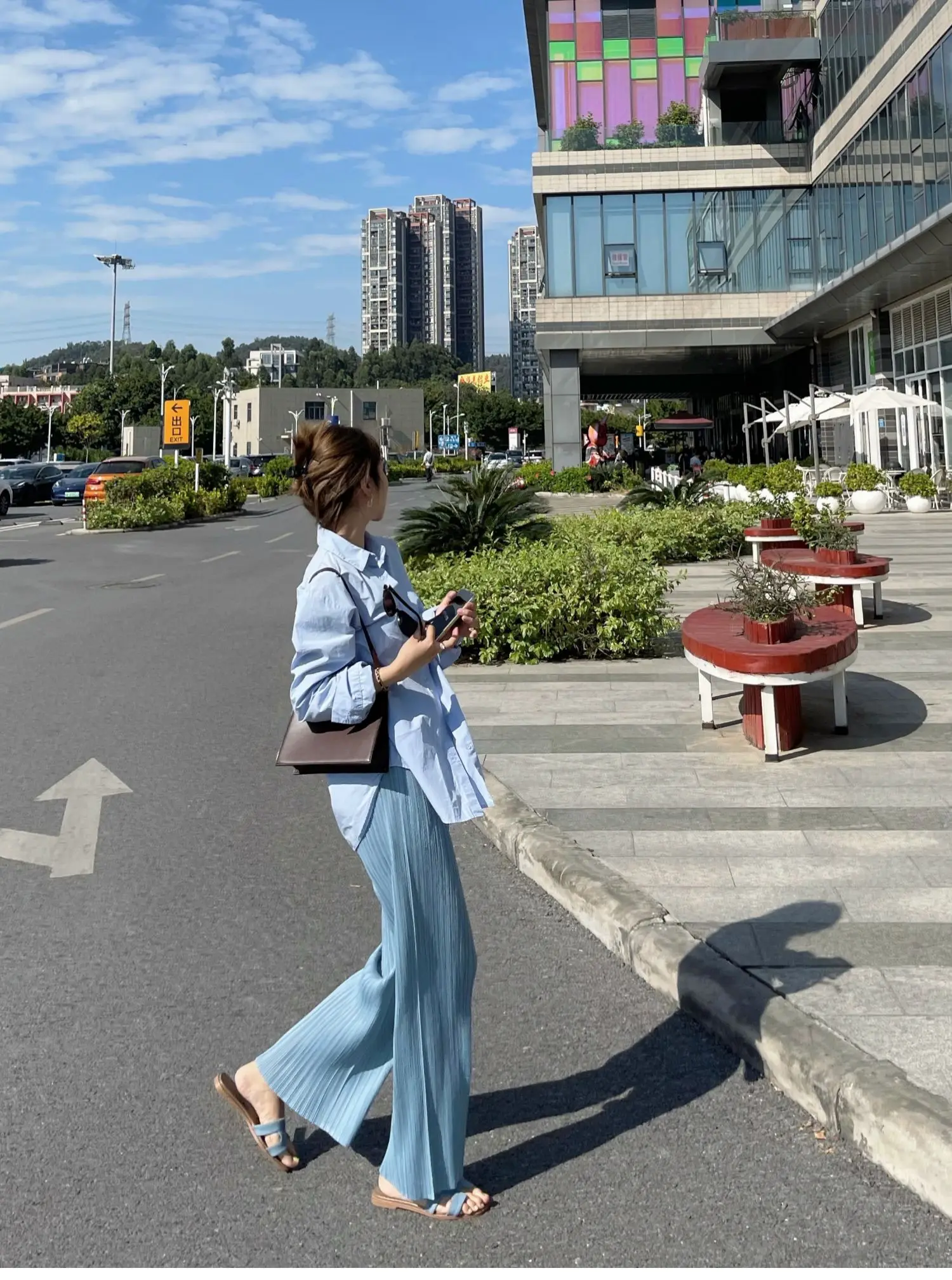 YUDX Pleated Women's Straight Pants Pleated Wide Leg Pants High Waist Draped Casual Pants 2024 Summer New