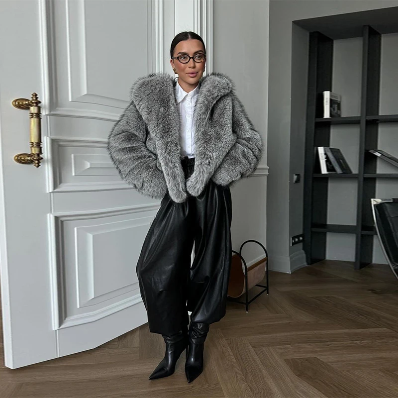 Fashion Women's Pants Middle Elastic Waist Lantern Loose Leather Solid Female Tousers 1015 Autumn Chic High Street Lady Outwears