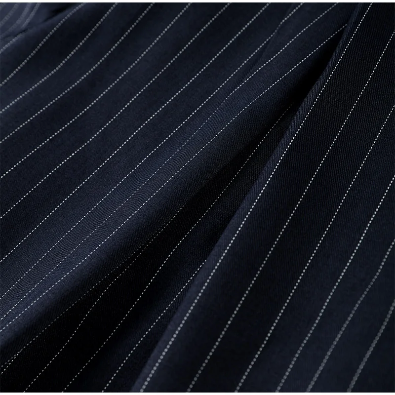 Women's Oversized Pinstripe Wide Leg Pants Vintage High Waist Wrap Front Tailored Baggy Trousers 2025 New Casual Chic Streetwear
