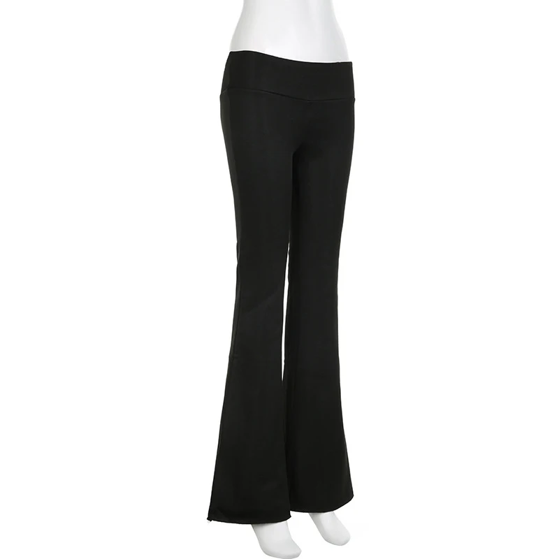 Stripe Drawstring Elastic Low Waist Baggy Sweatpants Women Casual Loose Straight Leg Pants Leisure Summer Streetwear Trousers