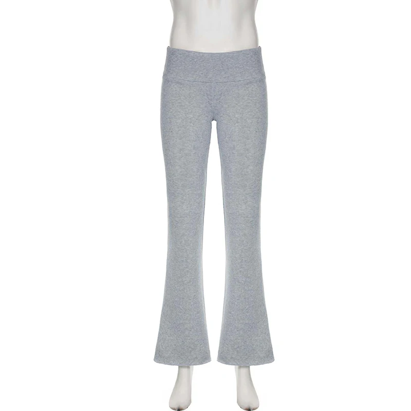 Stripe Drawstring Elastic Low Waist Baggy Sweatpants Women Casual Loose Straight Leg Pants Leisure Summer Streetwear Trousers