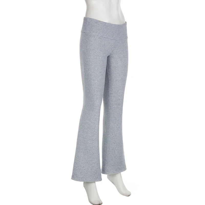 Stripe Drawstring Elastic Low Waist Baggy Sweatpants Women Casual Loose Straight Leg Pants Leisure Summer Streetwear Trousers