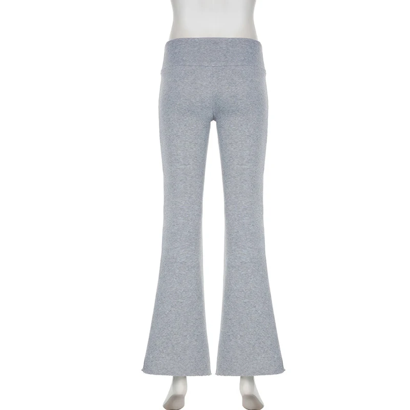 Stripe Drawstring Elastic Low Waist Baggy Sweatpants Women Casual Loose Straight Leg Pants Leisure Summer Streetwear Trousers