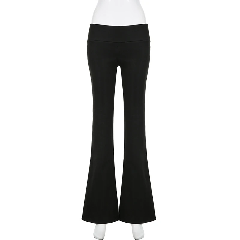 Stripe Drawstring Elastic Low Waist Baggy Sweatpants Women Casual Loose Straight Leg Pants Leisure Summer Streetwear Trousers