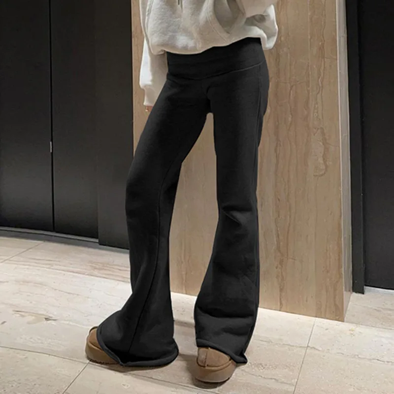 Stripe Drawstring Elastic Low Waist Baggy Sweatpants Women Casual Loose Straight Leg Pants Leisure Summer Streetwear Trousers