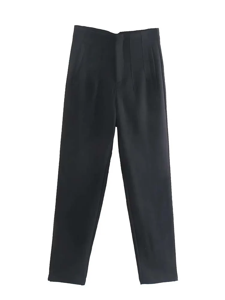2025 Pencil Women Pants High Waist Pants for Women With Seam Detail Streetwear Woman Ankle Trousers Autumn Office Wear Pant