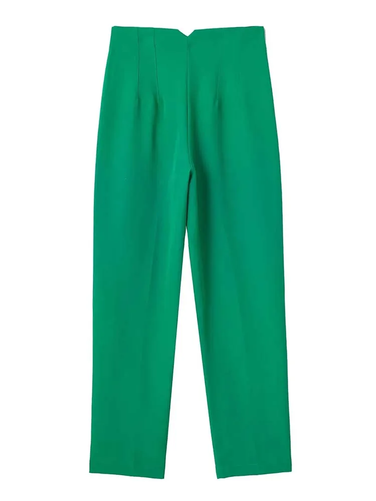 2025 Pencil Women Pants High Waist Pants for Women With Seam Detail Streetwear Woman Ankle Trousers Autumn Office Wear Pant