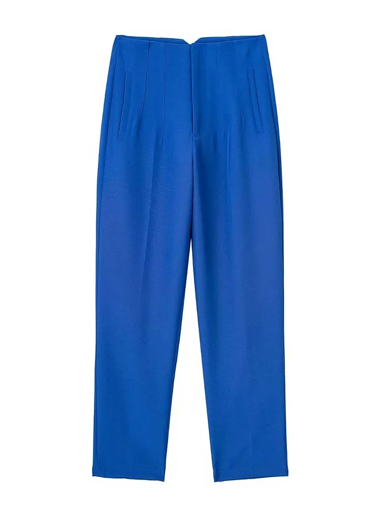 2025 Pencil Women Pants High Waist Pants for Women With Seam Detail Streetwear Woman Ankle Trousers Autumn Office Wear Pant