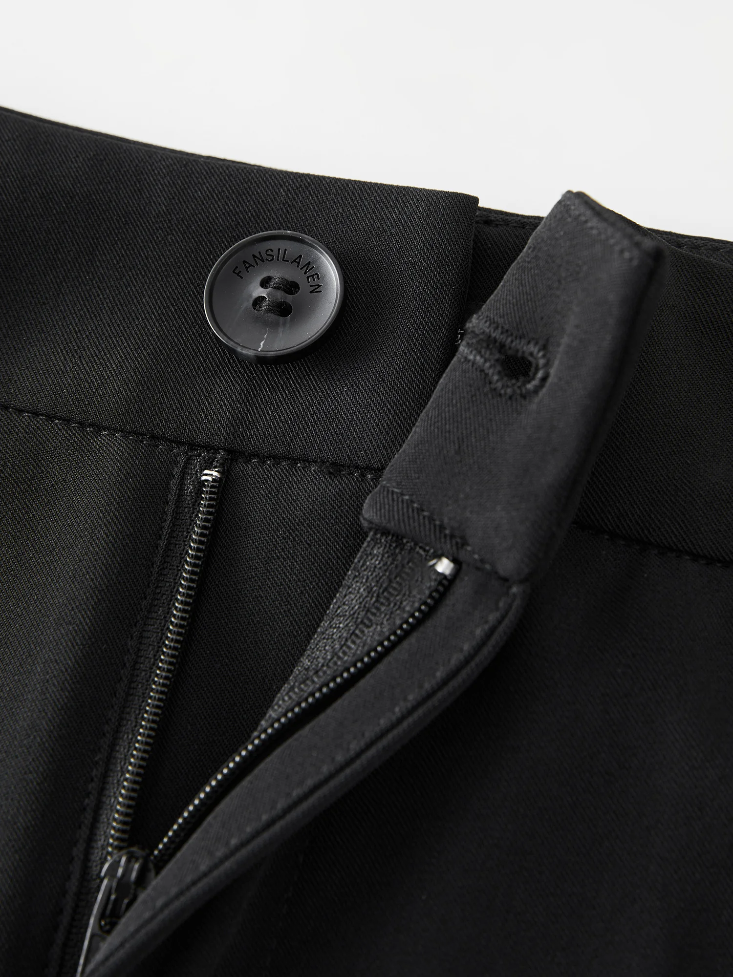 FSLE【2 Length】Women Black Commuter Long Trousers High Waist Grey Draped Straight Female Cropped Pants 25FS11163+25FS11248