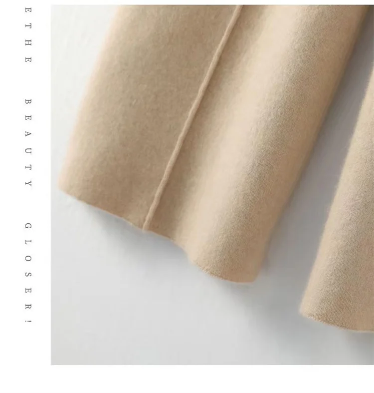 100% Pure Wool Pants Cashmere Wide Leg Trousers Women's Long Britches Knit Loose Daks Casual Pants Autumn Winter High Waist Daks