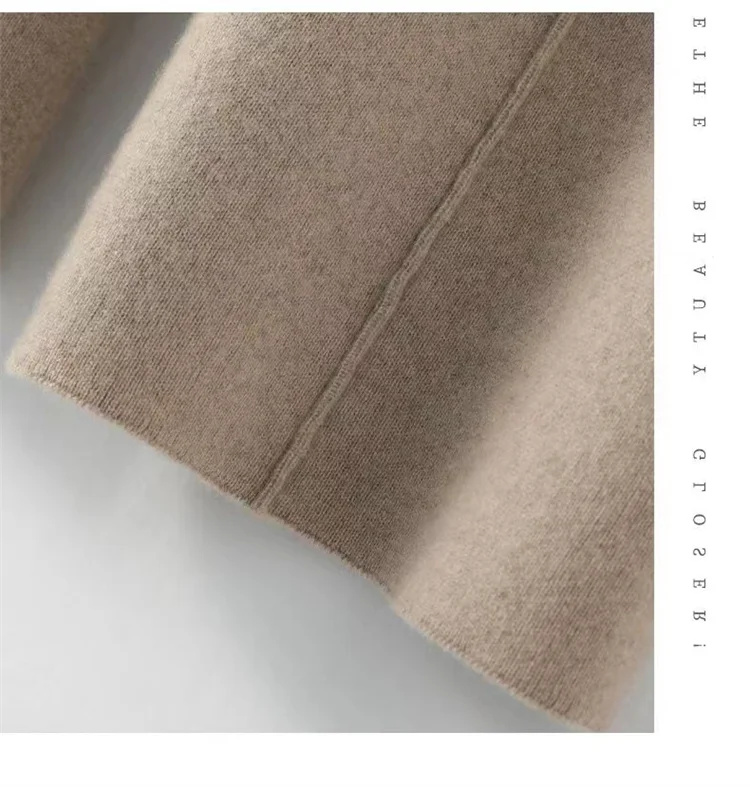100% Pure Wool Pants Cashmere Wide Leg Trousers Women's Long Britches Knit Loose Daks Casual Pants Autumn Winter High Waist Daks