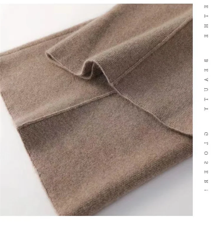 100% Pure Wool Pants Cashmere Wide Leg Trousers Women's Long Britches Knit Loose Daks Casual Pants Autumn Winter High Waist Daks