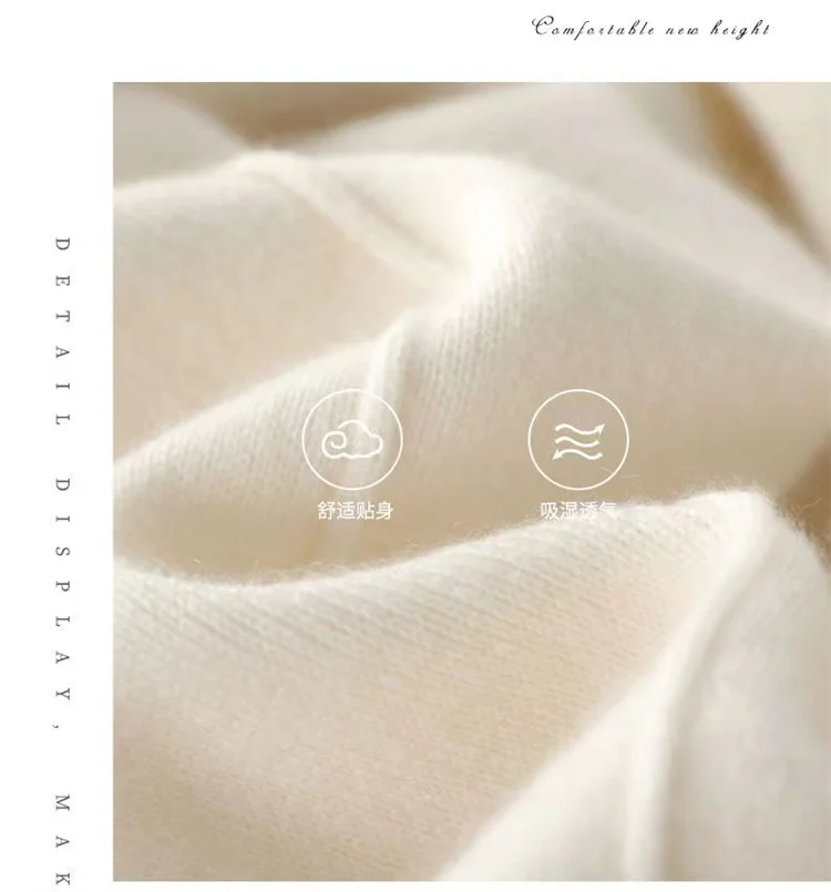 100% Pure Wool Pants Cashmere Wide Leg Trousers Women's Long Britches Knit Loose Daks Casual Pants Autumn Winter High Waist Daks