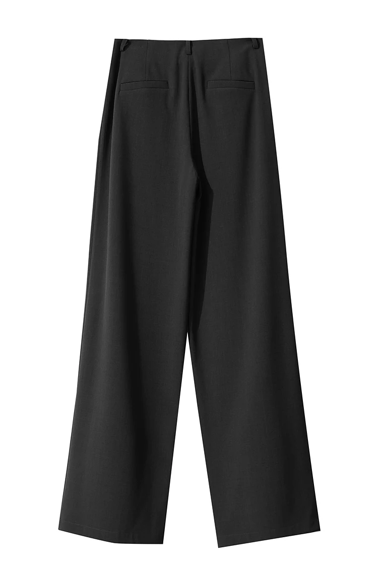 AMII Minimalist Pants 2026 Autumn New Elegant Luxury Office Lady Casual Loose Trousers Elastic Straight Wide Leg Pants 12523044