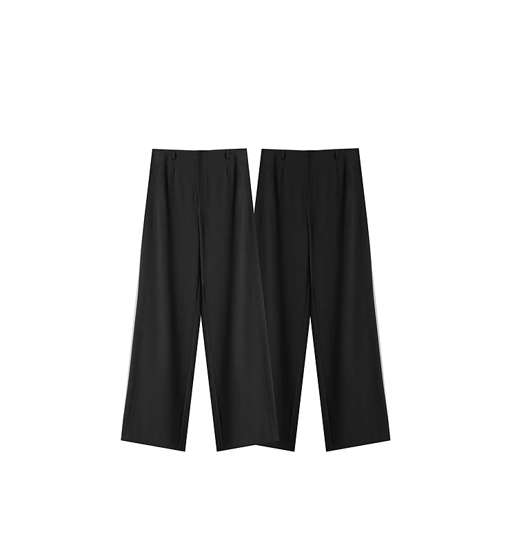 AMII Minimalist Pants 2026 Autumn New Elegant Luxury Office Lady Casual Loose Trousers Elastic Straight Wide Leg Pants 12523044