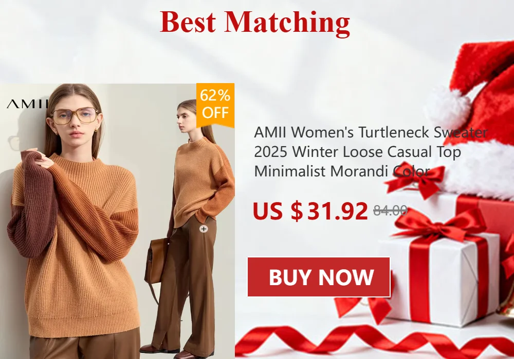 AMII Minimalist Pants 2026 Autumn New Elegant Luxury Office Lady Casual Loose Trousers Elastic Straight Wide Leg Pants 12523044
