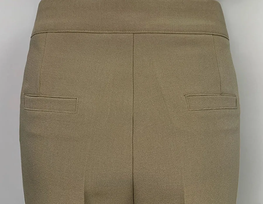 Office New Slim High Waisted Suit Pants Korean Fashion Women's Casual Bootcut Pantalones Wide Leg Straight Elegant Trousers
