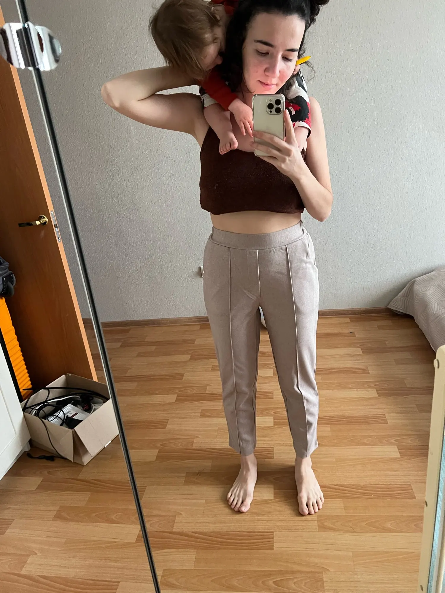 Thicken Women Pencil Pants 2026 Autumn Winter Trousers OL Style Female Work Suit Pants Loose Female Trousers Capris 6648