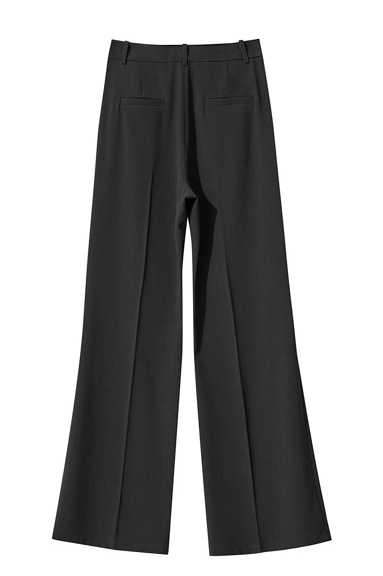 AMII Minimalist Women Casual Pants 2025 Autumn Fashion Black Wide Leg Pants Anti Wrinkle Loose Trousers Women's Clothes 12523100