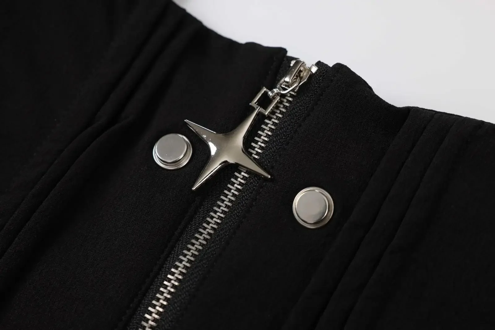 American Retro Hot Girl Black Work Pants Women Y2K Zipper Design Loose Long Casual Trousers Female Model Recommendation