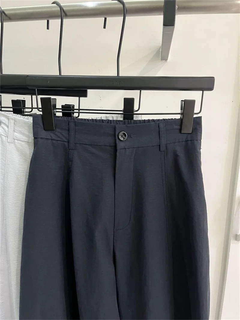 Summer Female Fashion High Waist Loose Pants Spring Ladies Straight Trousers Korean Women High-end Solid Color Casual Pantalons