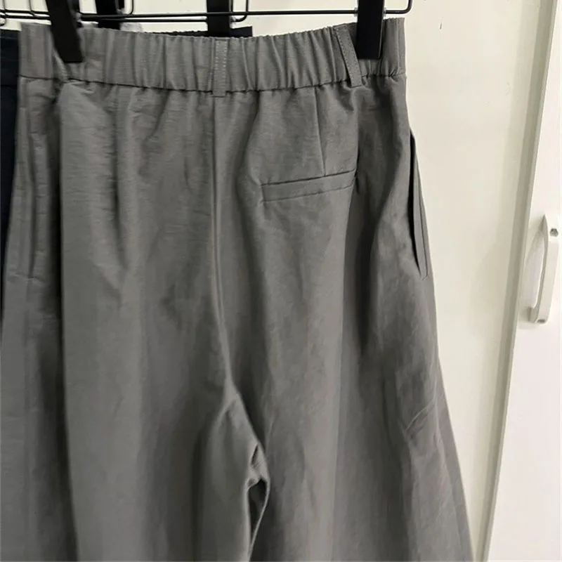 Summer Female Fashion High Waist Loose Pants Spring Ladies Straight Trousers Korean Women High-end Solid Color Casual Pantalons