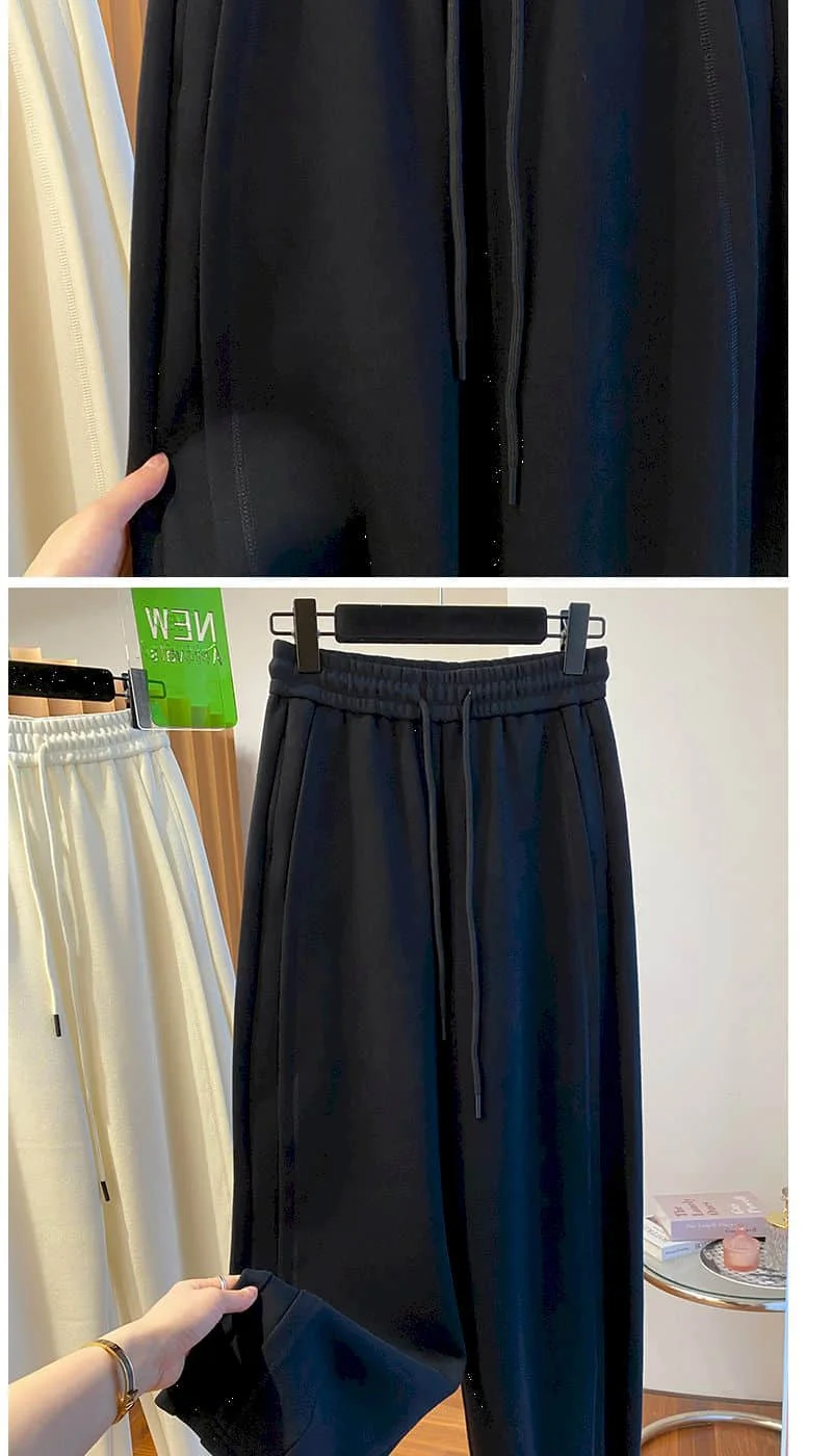 Cargo Pants Women Korean Style Sweatpants Casual Drawstring Elastic Waist Sporty Trousers Streetwear Clothing Harem Pants Women